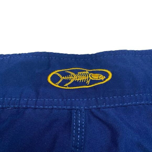 Tormenter Fish Skeleton Board Shorts Blue Men’s Sz 34 - Picture 4 of 14